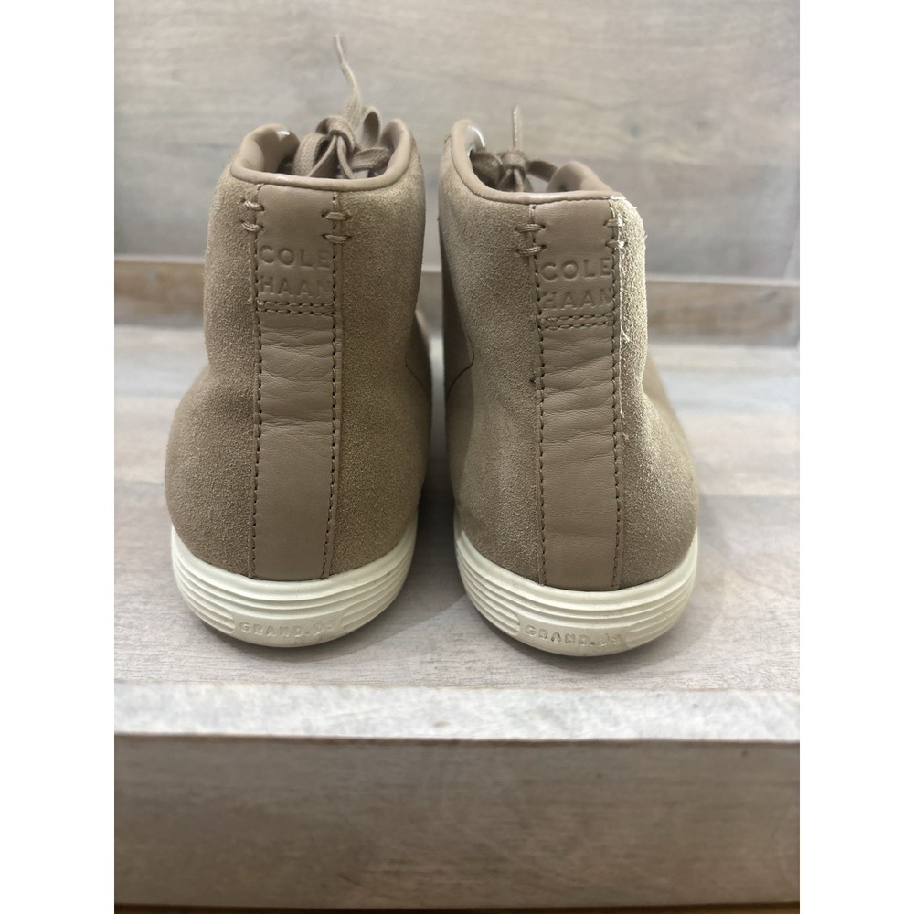 Cole Haan Grand.OS Womens 8 B Taupe Tan Suede High Top Sneakers W10089 - Picture 5 of 11